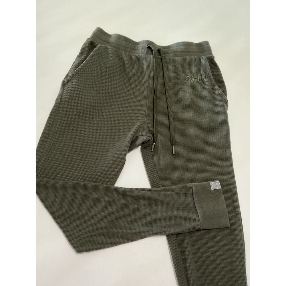 Dixon Flannel Co Women's Waffle Knit Thermal Joggers O.D. Olive Green Size S